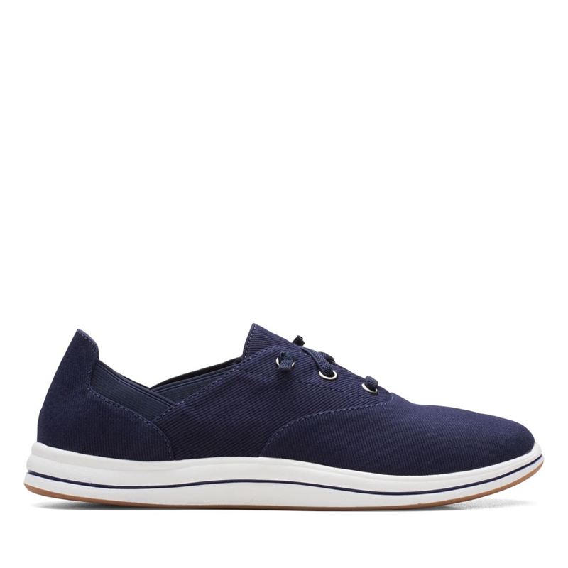 Baskets Clarks Breeze Ave Bleu Marine Femme|XHQ-5122694