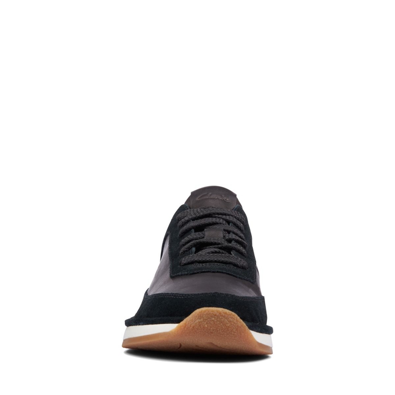 Baskets Clarks Craft Run Dentelle Combi Sde Noir Femme|MUE-3892267