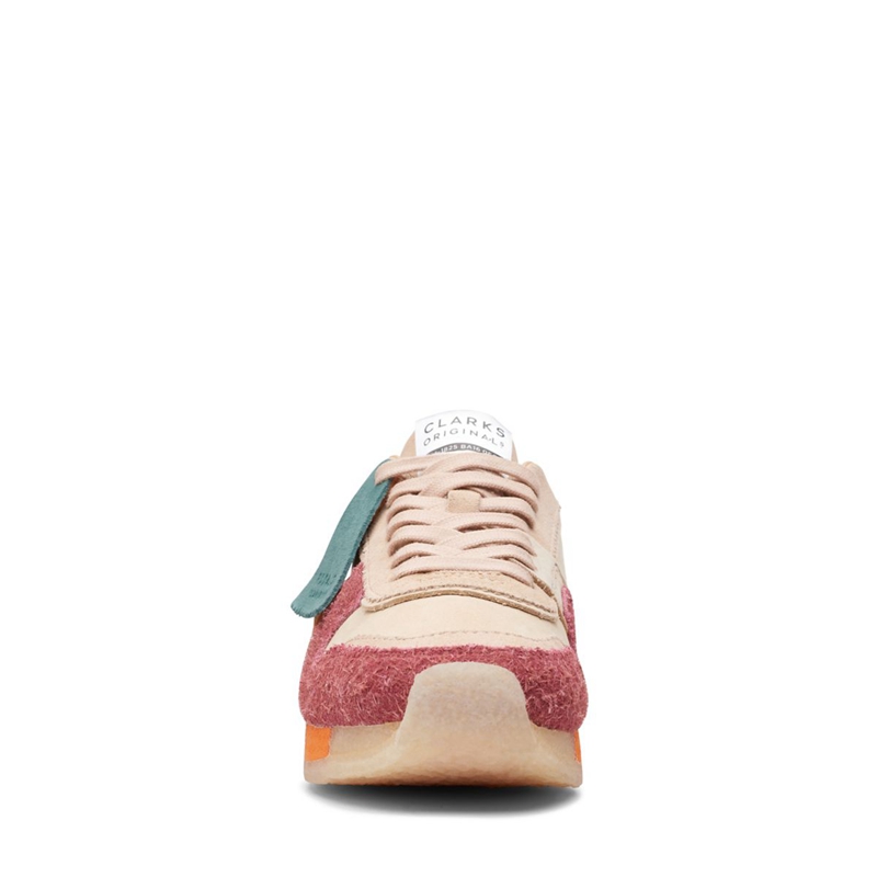 Baskets Clarks Tor Run Combi Rose Foncé Femme|WIJ-5542546