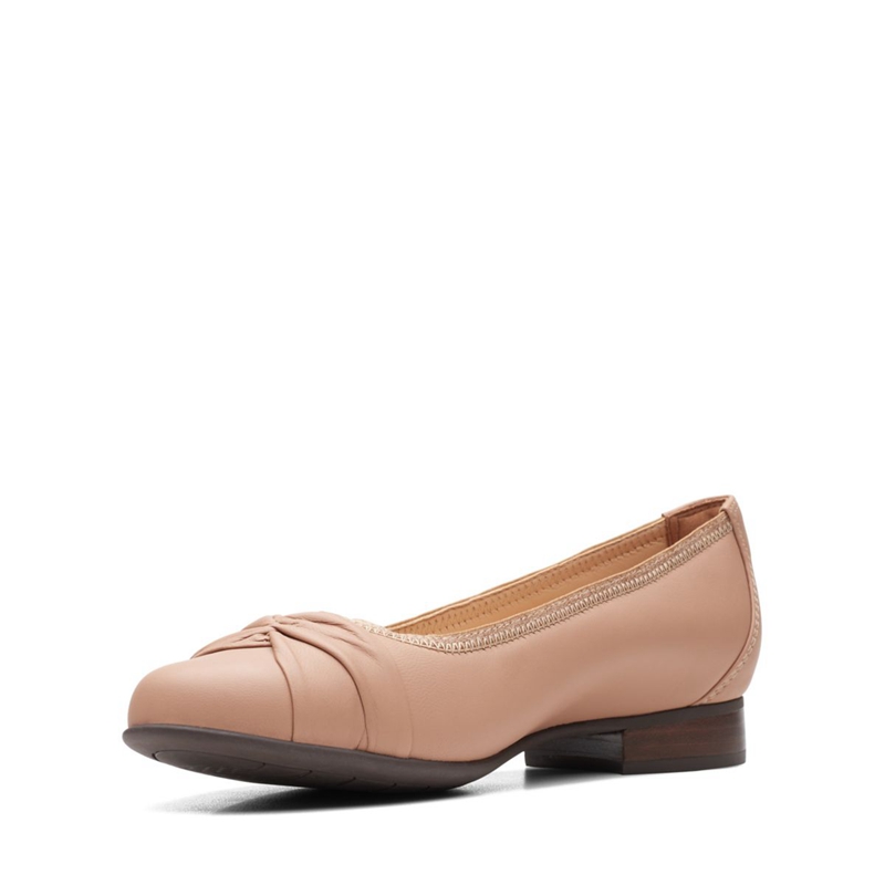 Escarpins Clarks Un Blush Wish Praline Cuir Abricot Femme|FQT-8654299