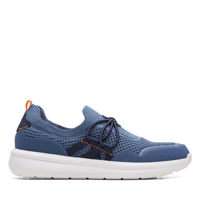 Baskets Clarks Ezera Run Combi Bleu Femme|QBP-5184566