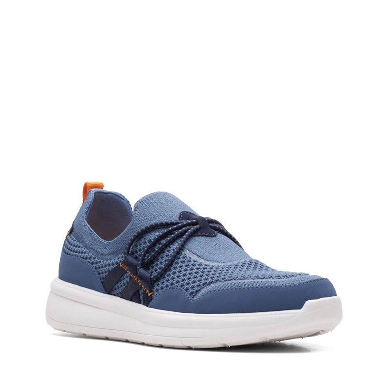 Baskets Clarks Ezera Run Combi Bleu Femme|QBP-5184566