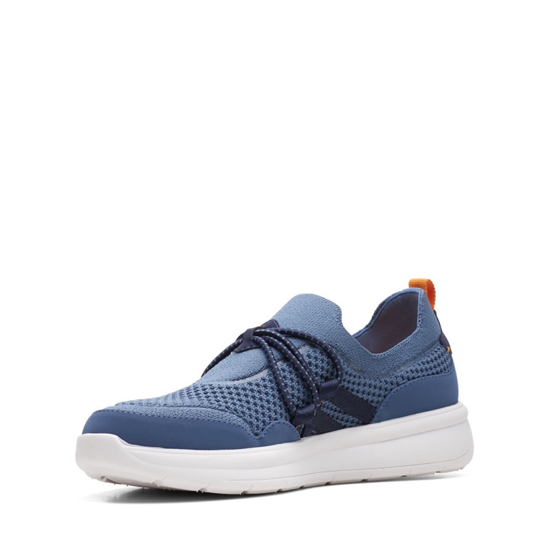 Baskets Clarks Ezera Run Combi Bleu Femme|QBP-5184566