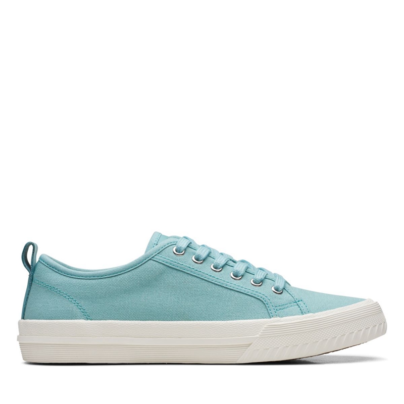 Baskets Clarks Roxby Dentelle Tela Turquoise Femme|BOL-2295693