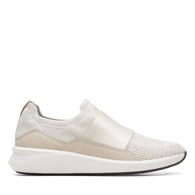 Baskets Clarks Un Rio Knit Knit Blanche Femme|AUW-2357859