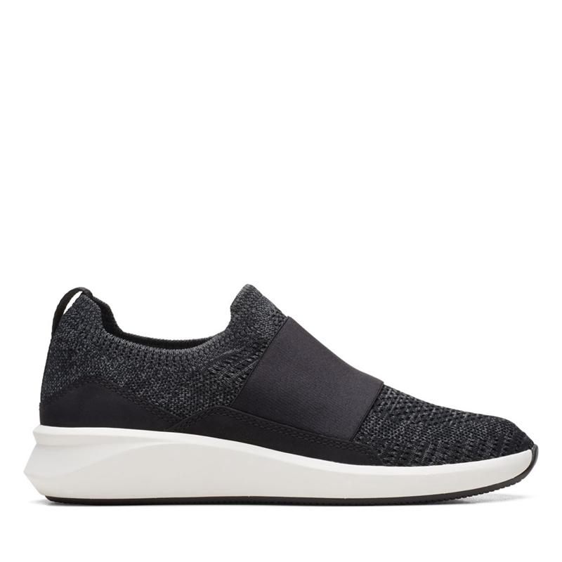 Baskets Clarks Un Rio Knit Knit Noir Femme|VSI-8950671