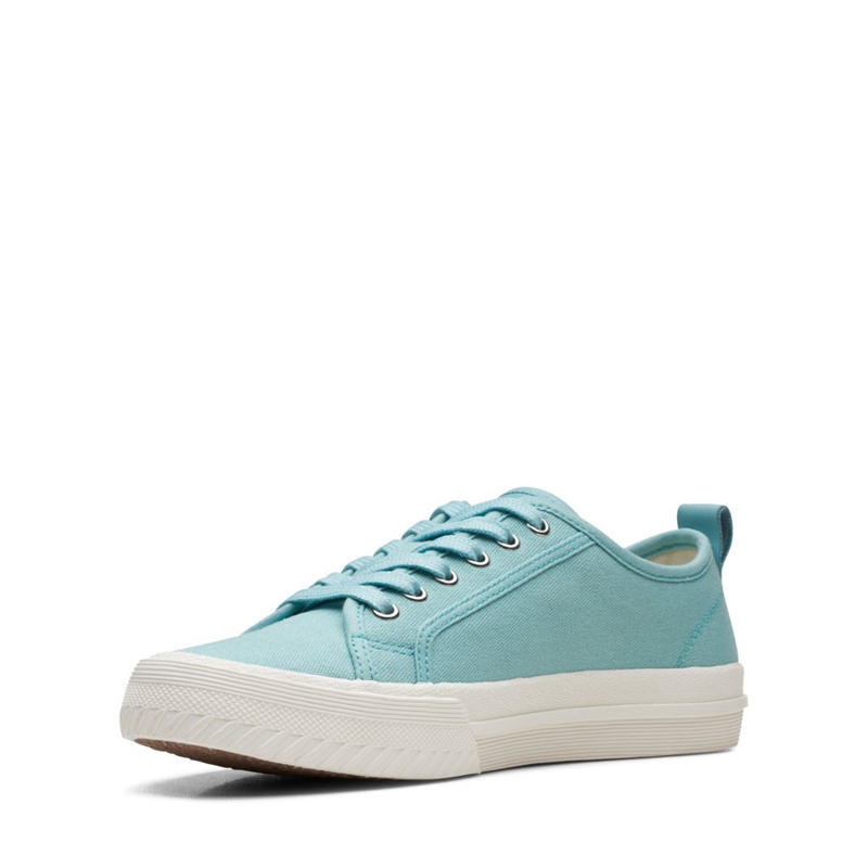 Baskets Clarks Roxby Dentelle Tela Turquoise Femme|BOL-2295693