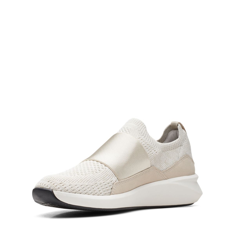 Baskets Clarks Un Rio Knit Knit Blanche Femme|AUW-2357859