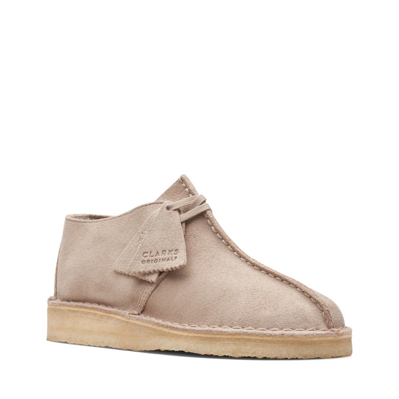 Mocassin Clarks Trek. Sand Daim Marron Femme|QHQ-6726855