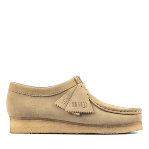 Mocassin Clarks Wallabee Maple Daim Kaki Femme|ZAQ-8503219