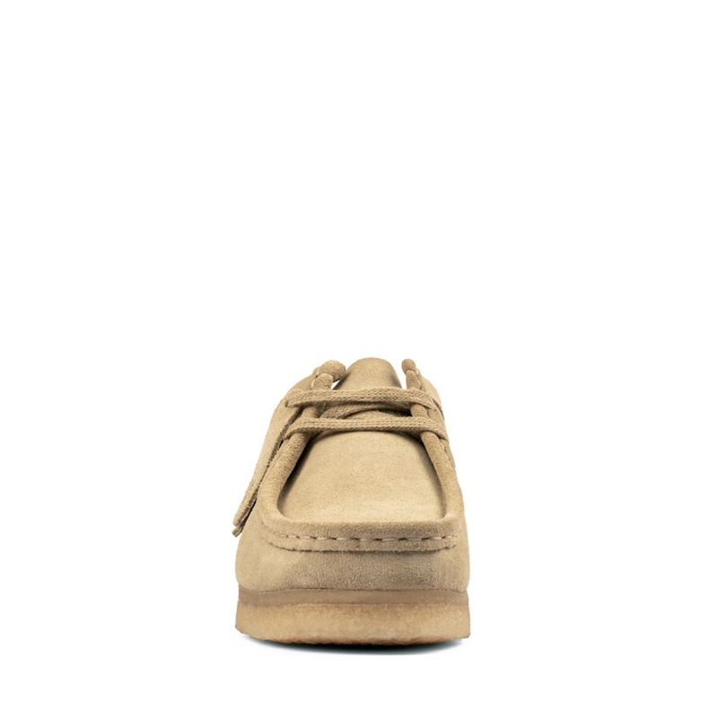 Mocassin Clarks Wallabee Maple Daim Kaki Femme|ZAQ-8503219