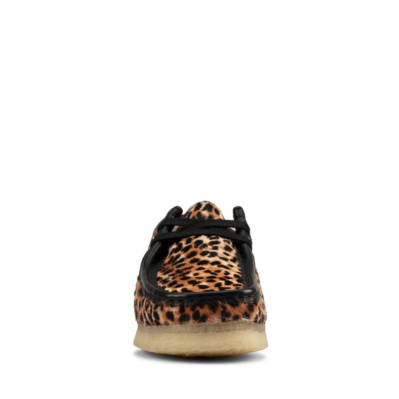 Mocassin Clarks Wallabee Print Leopard Femme|HXO-8176315