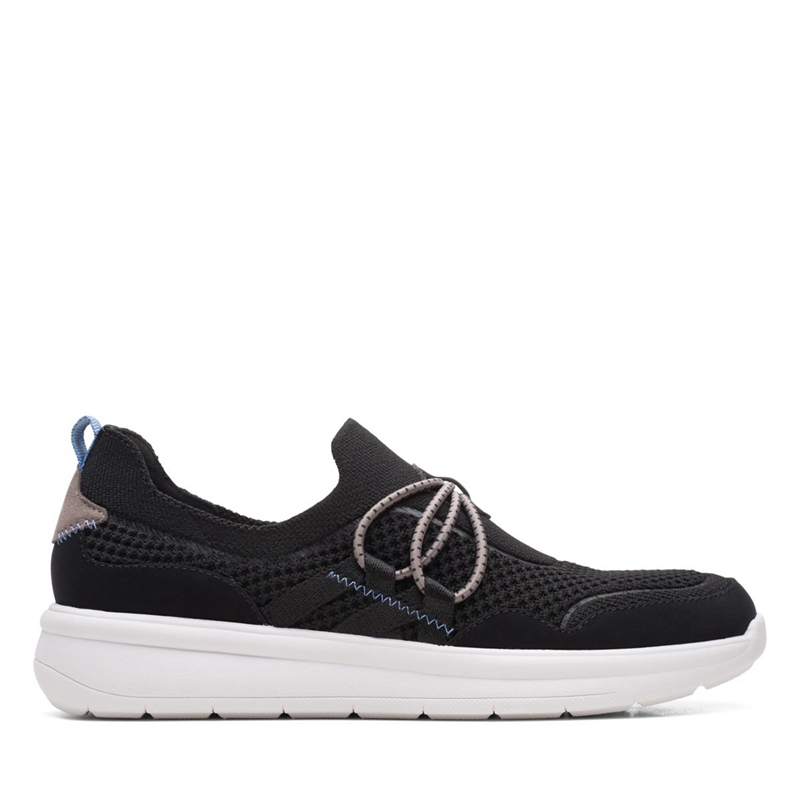 Mocassin Clarks Ezera Run Combi Noir Femme|HYZ-2813508