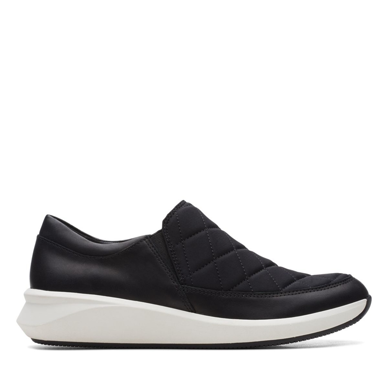 Mocassin Clarks Un Rio Spark Combi Noir Femme|RYQ-7785239