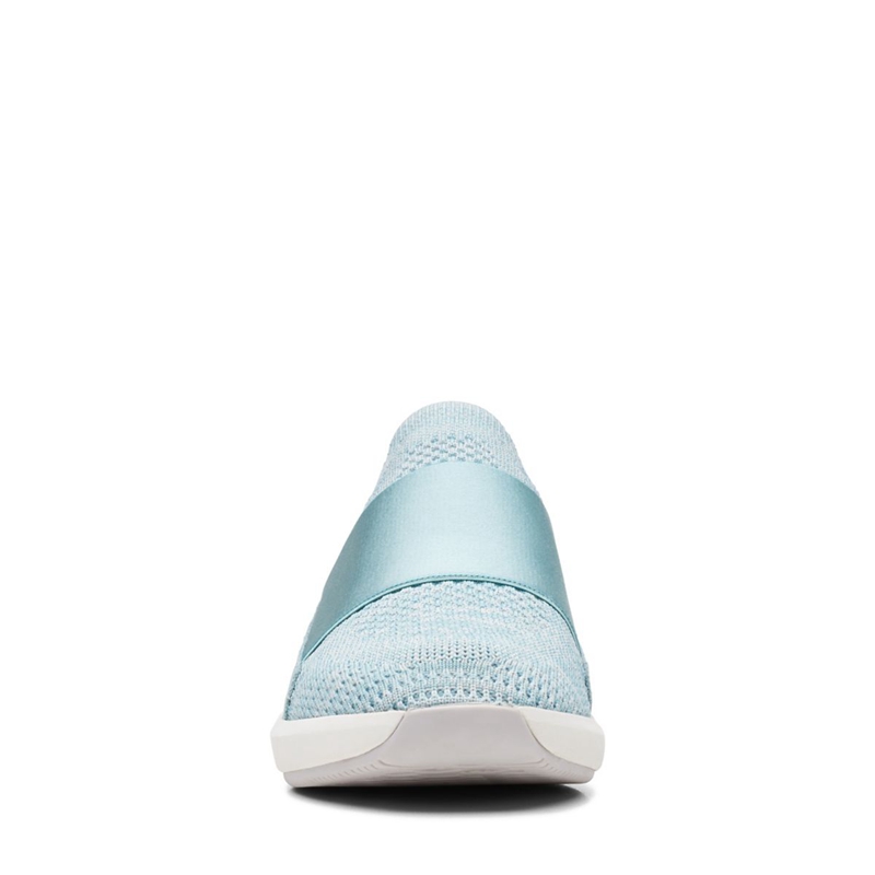 Mocassin Clarks Un Rio Knit Knit Turquoise Femme|JNN-0489238