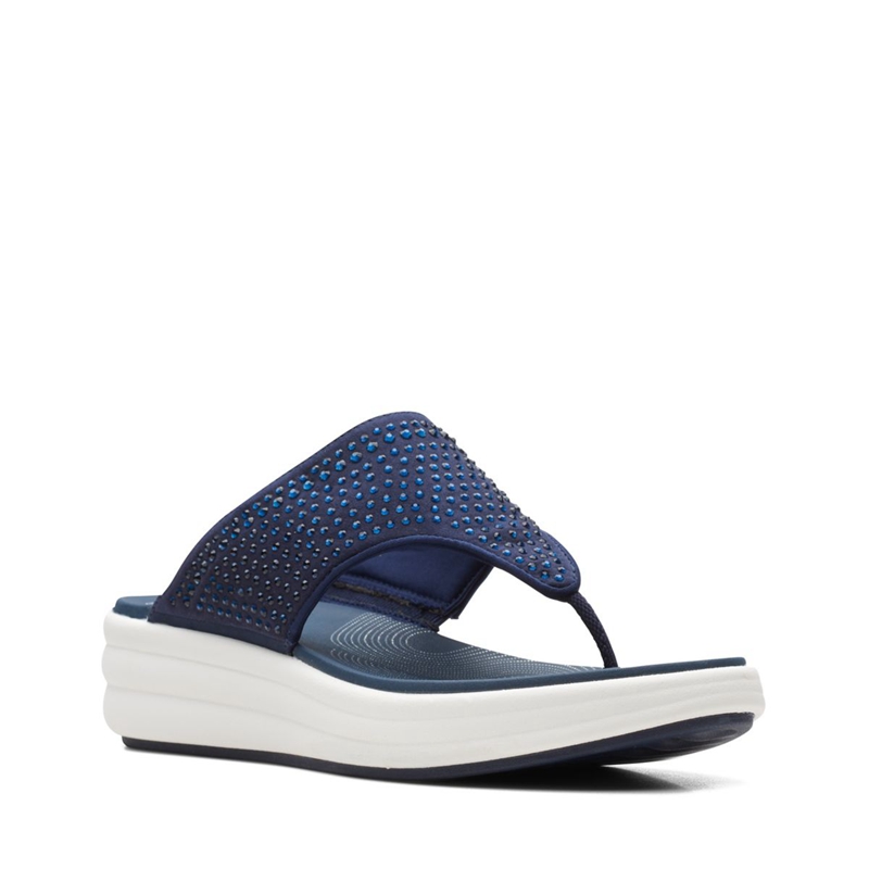 Sandales Clarks Drift Jaunt Bleu Marine Femme|SAH-9679609