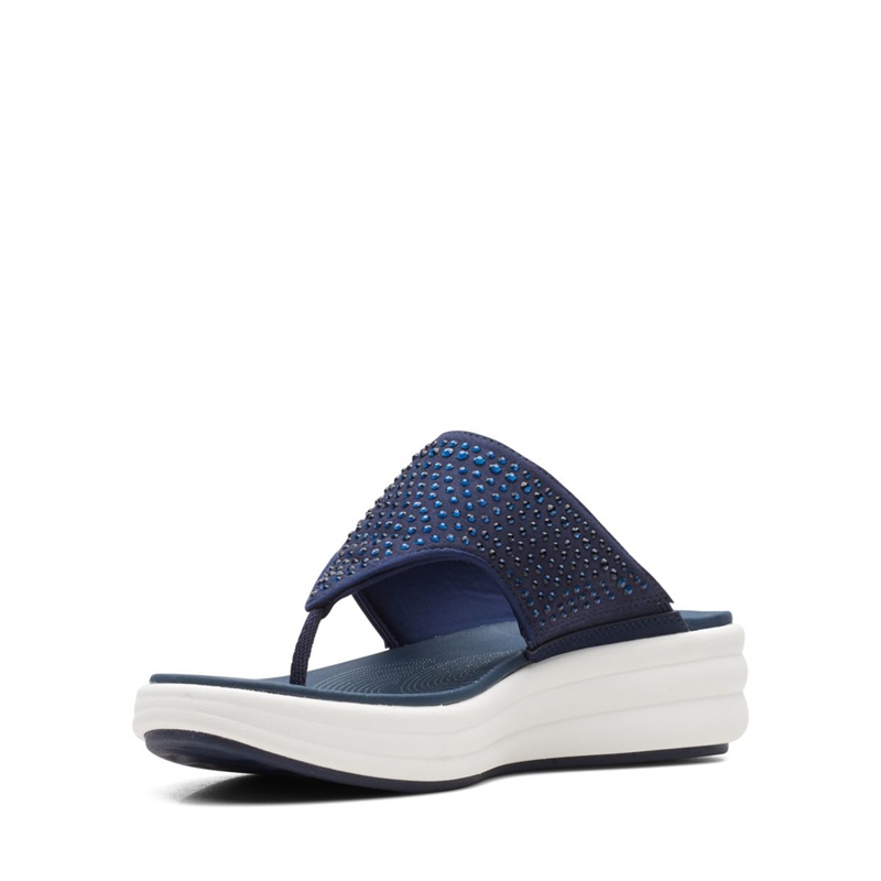 Sandales Clarks Drift Jaunt Bleu Marine Femme|SAH-9679609