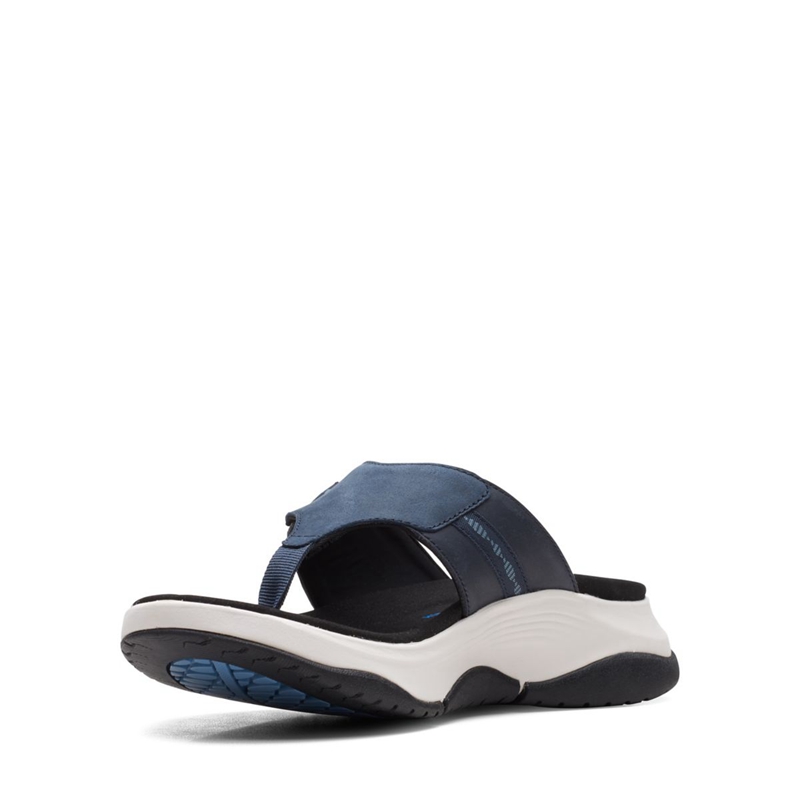 Sandales Clarks Wave2.0 Sea. Combi Bleu Marine Femme|VNG-0108343