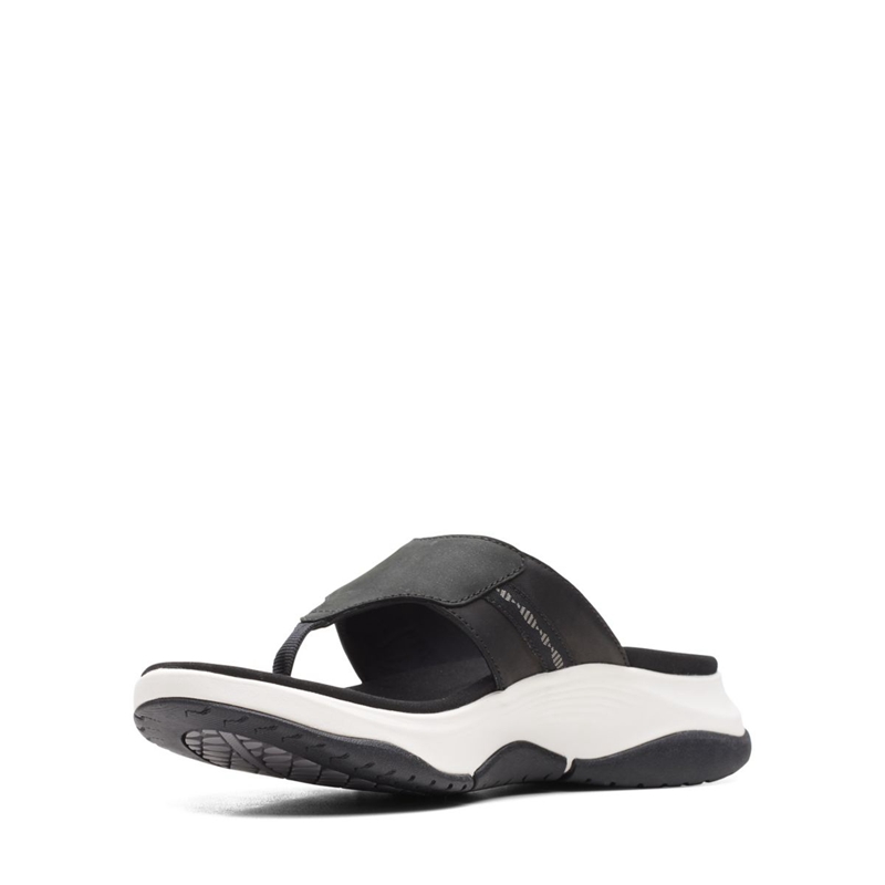 Sandales Clarks Wave2.0 Sea. Combi Noir Femme|RDN-0724147