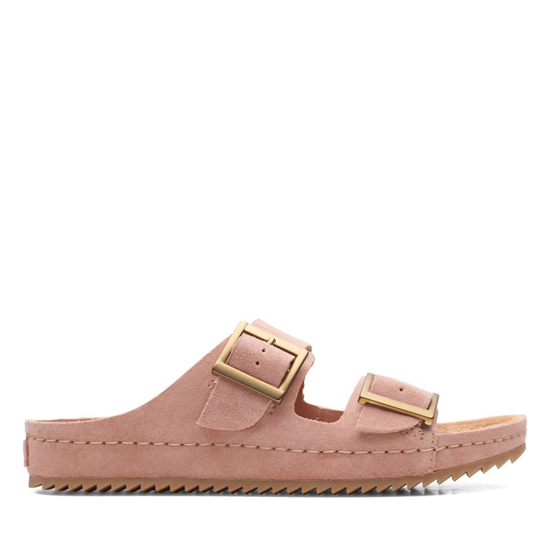 Sandales Clarks Brookleigh Sun Daim Rose Femme|EJJ-2300640