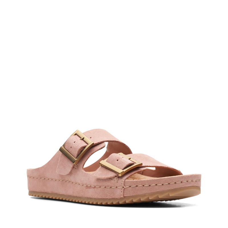 Sandales Clarks Brookleigh Sun Daim Rose Femme|EJJ-2300640