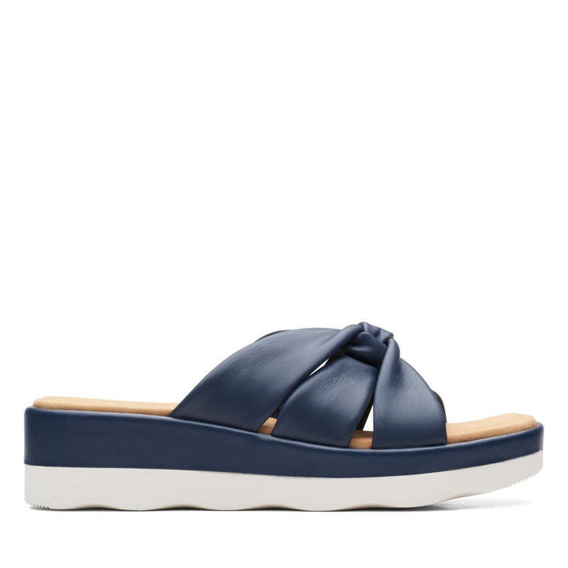 Sandales Clarks Clara Charm Bleu Marine Femme|AUG-3685493