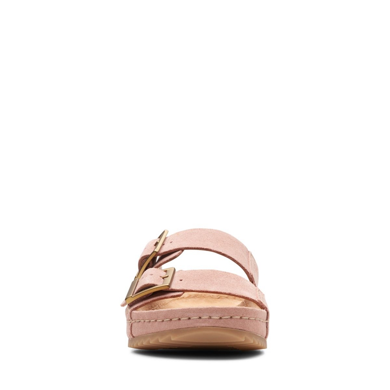 Sandales Clarks Brookleigh Sun Daim Rose Femme|EJJ-2300640