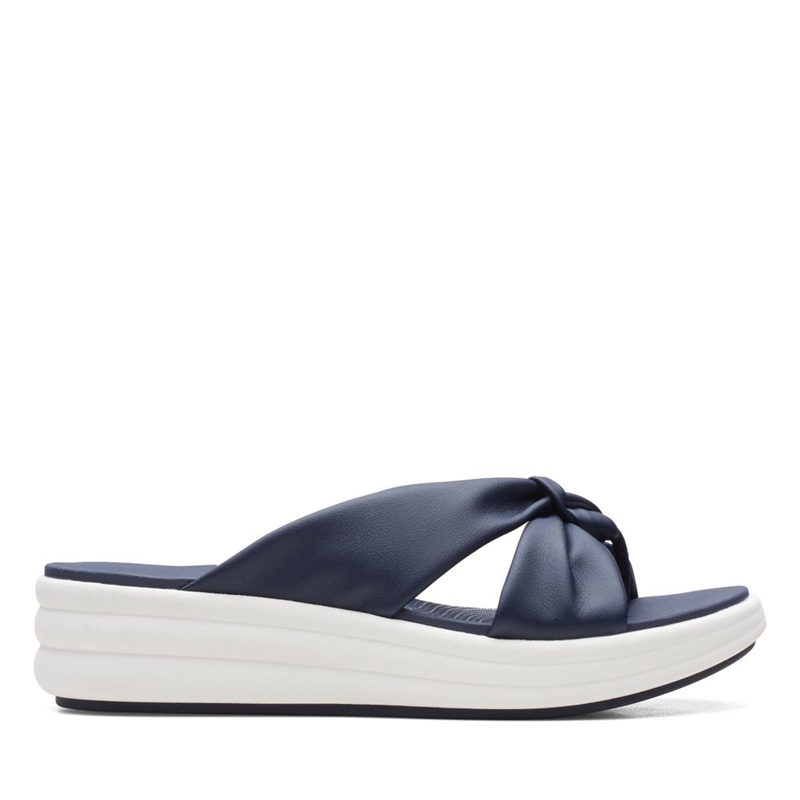 Sandales Clarks Drift Ave Bleu Marine Femme|JDI-6085540