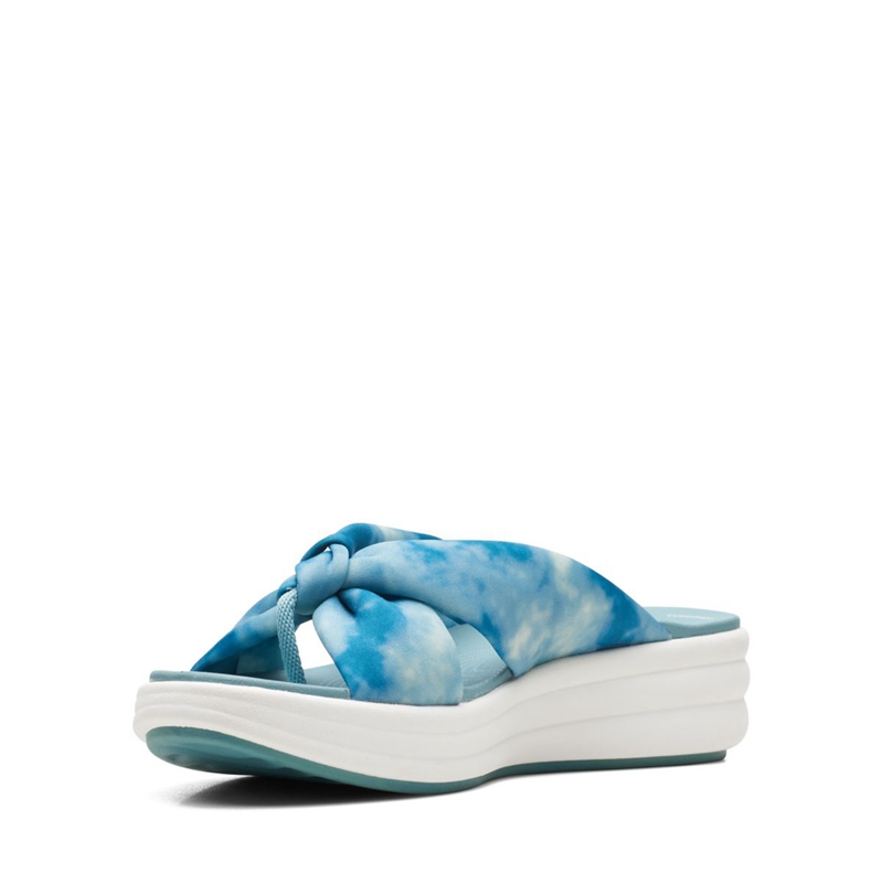 Sandales Clarks Drift Ave Teal Combi Turquoise Femme|DXU-0008150