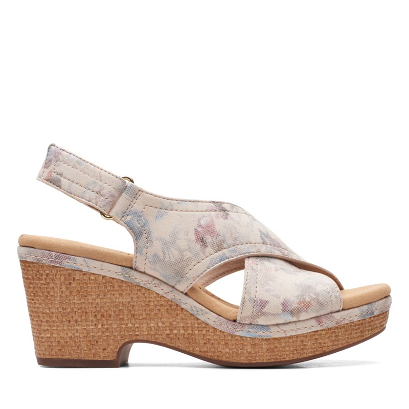 Sandales Clarks Giselle Cove Floral Fleur Femme|EIG-7867400