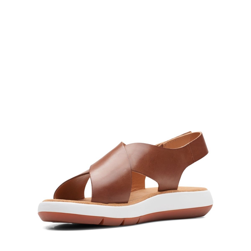 Sandales Clarks Jemsa Cross Lea Marron Foncé Femme|ARZ-5431930