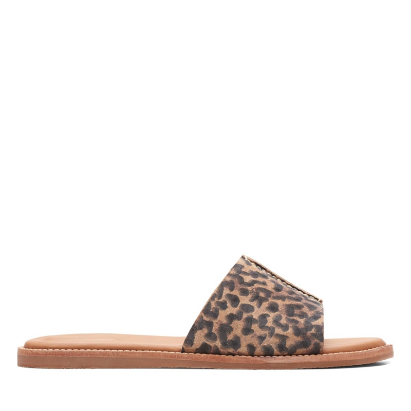 Sandales Clarks Karsea Mule Print Leopard Femme|GWZ-2549729