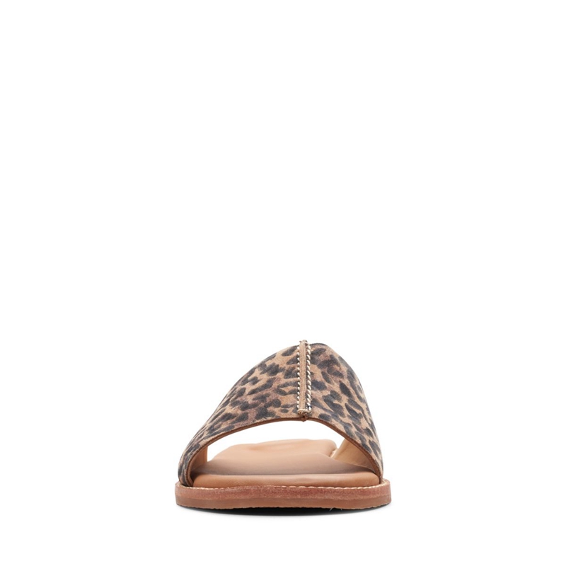 Sandales Clarks Karsea Mule Print Leopard Femme|GWZ-2549729