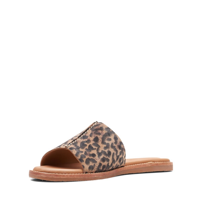 Sandales Clarks Karsea Mule Print Leopard Femme|GWZ-2549729