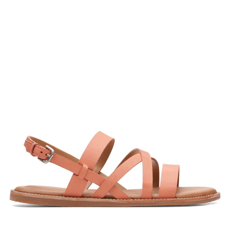 Sandales Clarks Karsea Sun Corail Clair Femme|YCE-0827892