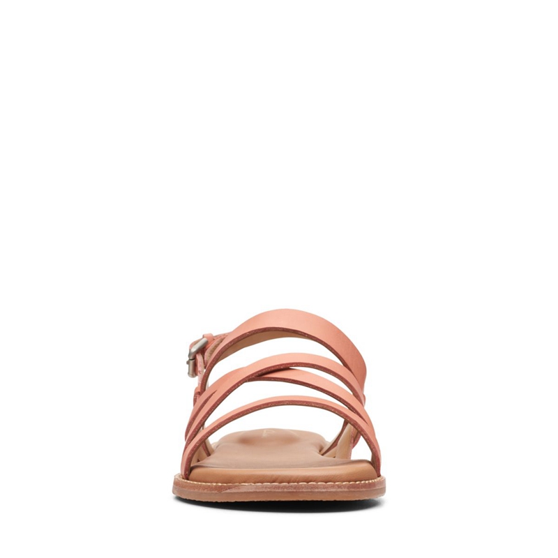 Sandales Clarks Karsea Sun Corail Clair Femme|YCE-0827892