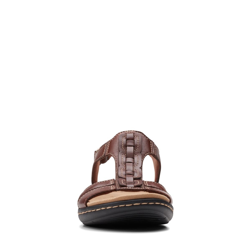 Sandales Clarks Laurieann Kay Cuir Marron Femme|CDL-0732543