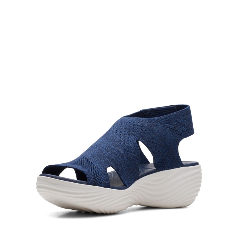 Sandales Clarks Marin Sail Bleu Marine Femme|VZW-0890099