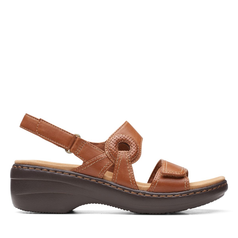 Sandales Clarks Merliah Opal Cuir Marron Femme|WYD-8326459