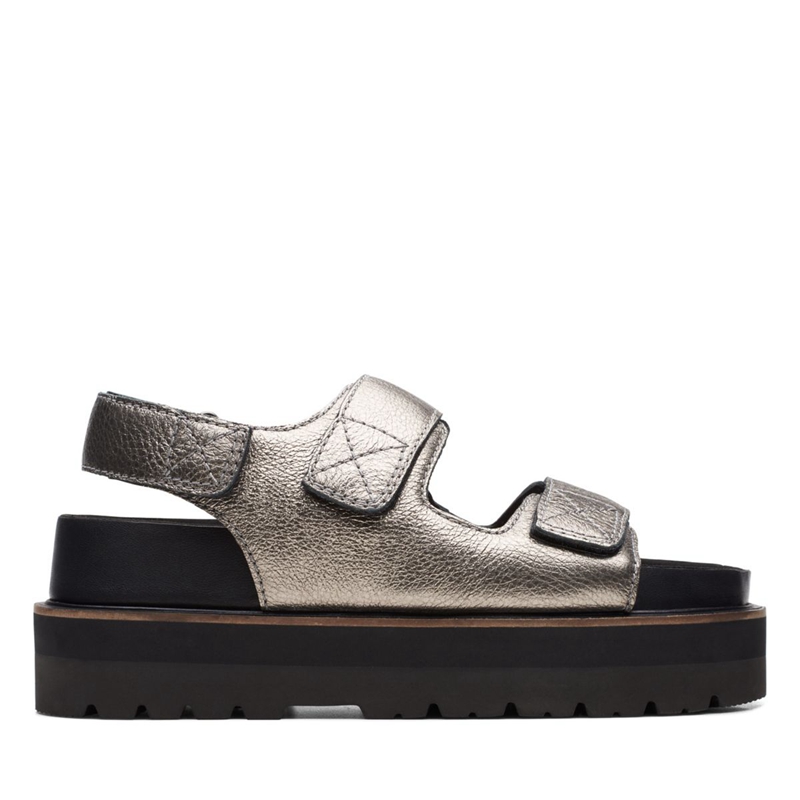 Sandales Clarks Orianna Sea Metallic Argent Femme|JKG-2318436