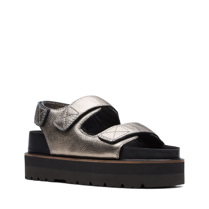 Sandales Clarks Orianna Sea Metallic Argent Femme|JKG-2318436