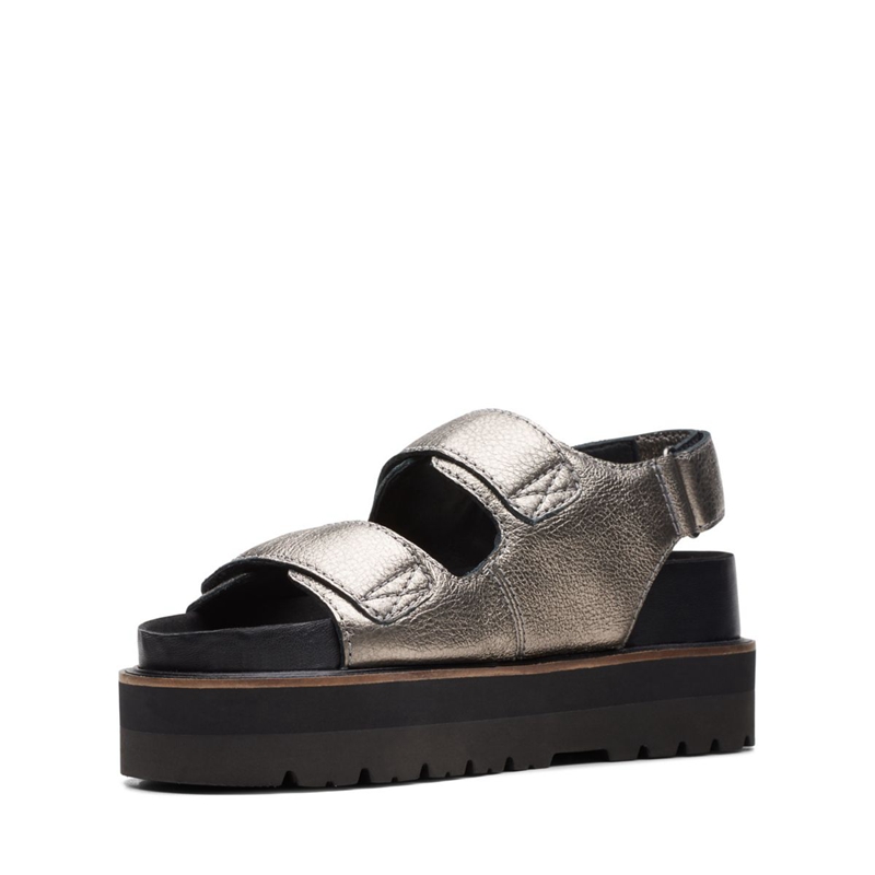 Sandales Clarks Orianna Sea Metallic Argent Femme|JKG-2318436