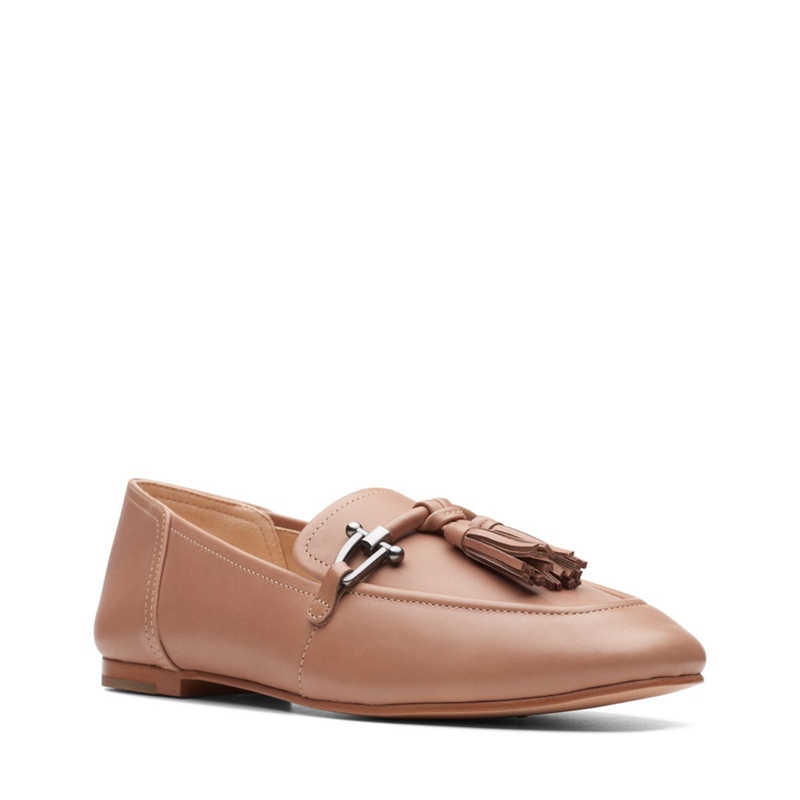 Escarpins Clarks Pure 2 Tassel Praline Combi Marron Femme|ZRY-0334571