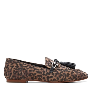 Escarpins Clarks Pure 2 Tassel Print Leopard Femme|QRL-4844549