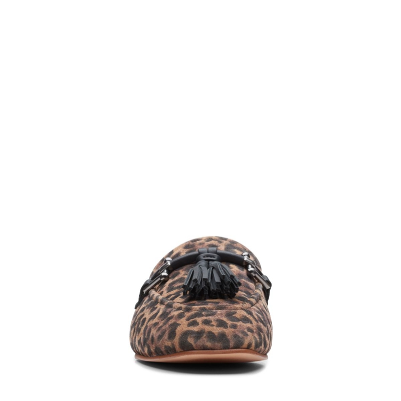 Escarpins Clarks Pure 2 Tassel Print Leopard Femme|QRL-4844549