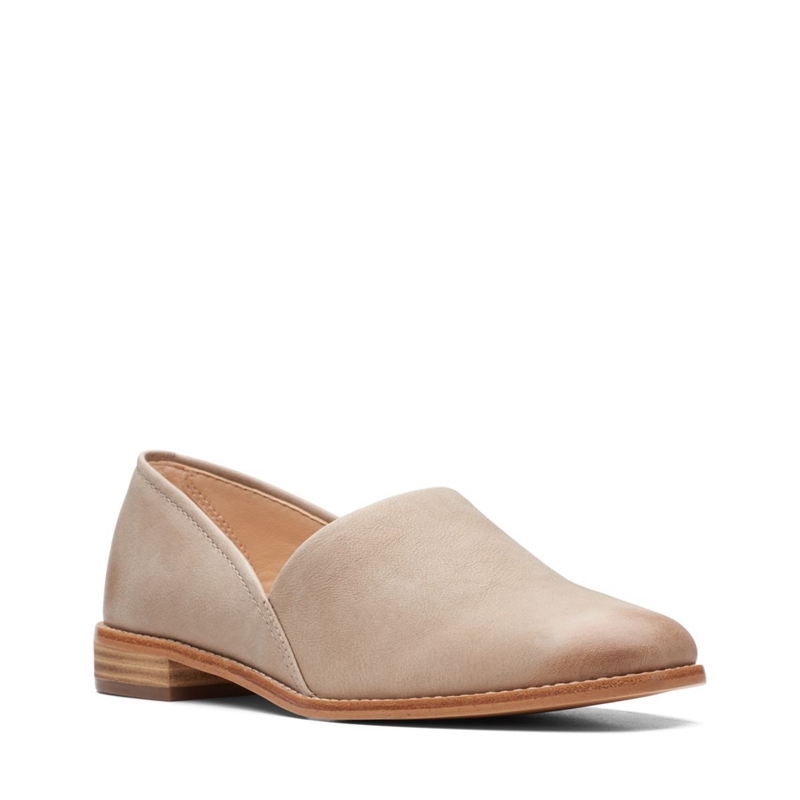 Escarpins Clarks Pure Easy Sand Cuir Marron Femme|LCE-1390966