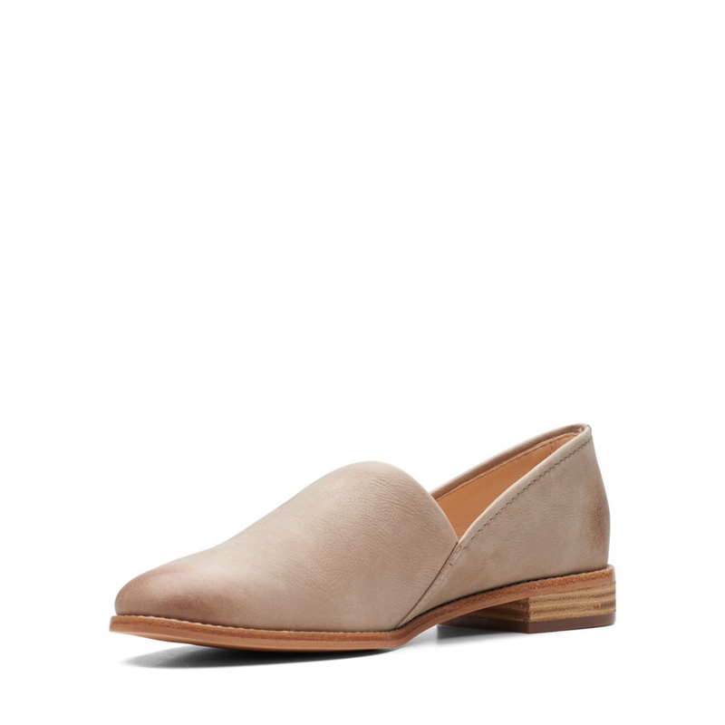 Escarpins Clarks Pure Easy Sand Cuir Marron Femme|LCE-1390966