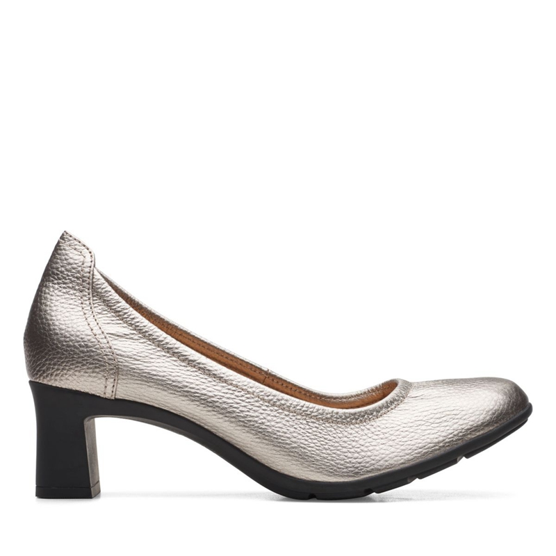 Escarpins Clarks Neiley Pearl Pewter Argent Femme|VMM-0012969