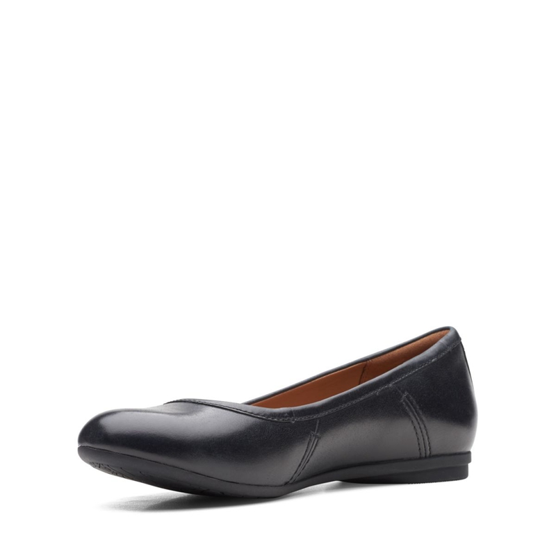 Escarpins Clarks Canebay Plain Cuir Noir Femme|PWI-3363243