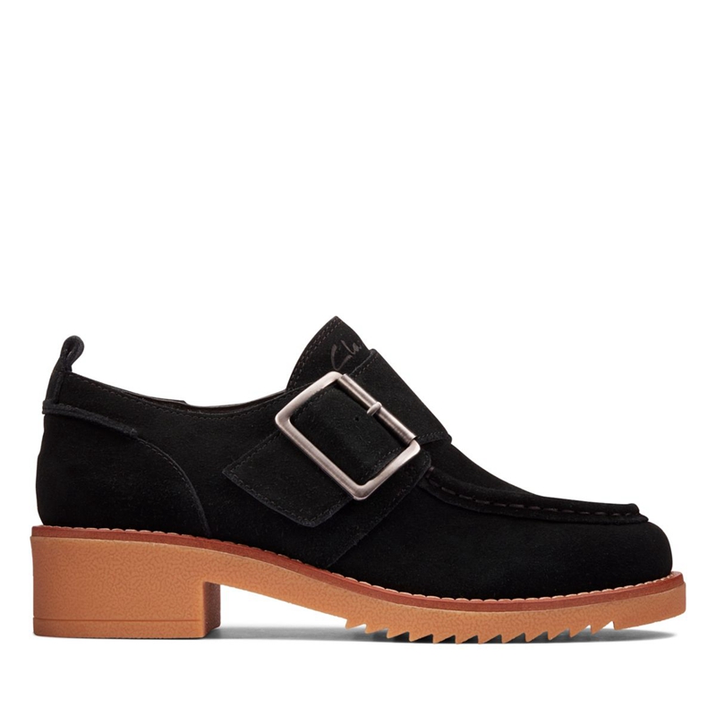 Loafers Clarks Eden Mid Monk Sde Noir Femme|YXV-1967064